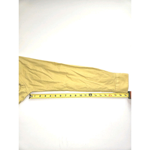 Christian Dior Chemises Butter Yellow Button Up Pocket Shirt Long Sleeve Medium - Picture 5 of 10